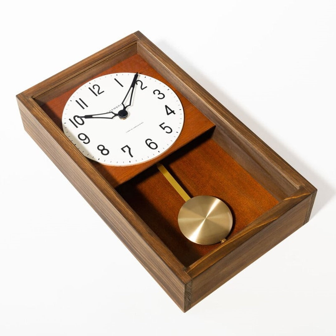 Chambre 振り子時計 HINOKI PENDULUM CLOCK MDF・マーメイド紙 クオーツ