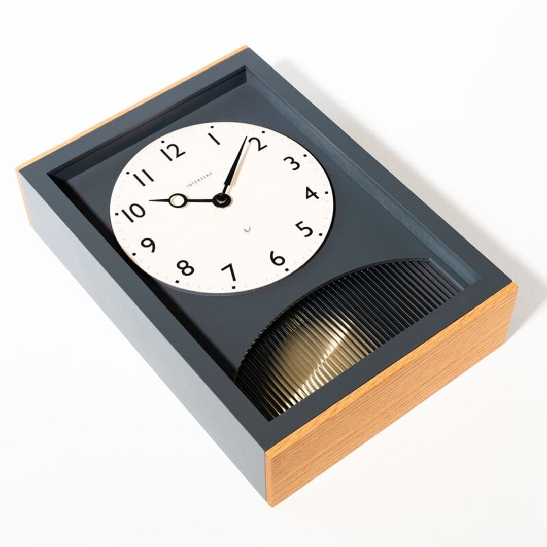 Chambre アーチの振り子時計 シナ材 リズムステップムーブメント Chambre Arch Pendulum Clock, Made of Shina Wood, with Rhythmic Step Movement