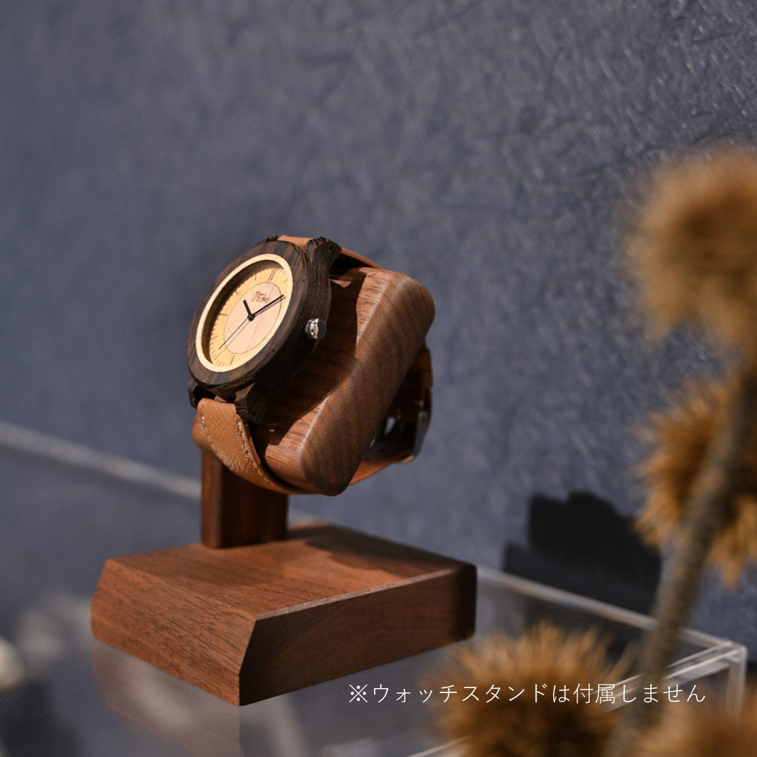 工房ペッカー 文字盤ツートンタイプ 天然木 ウエンジュ ミヨタ Studio Pecker Two-tone dial Natural wood Uenju Miyota