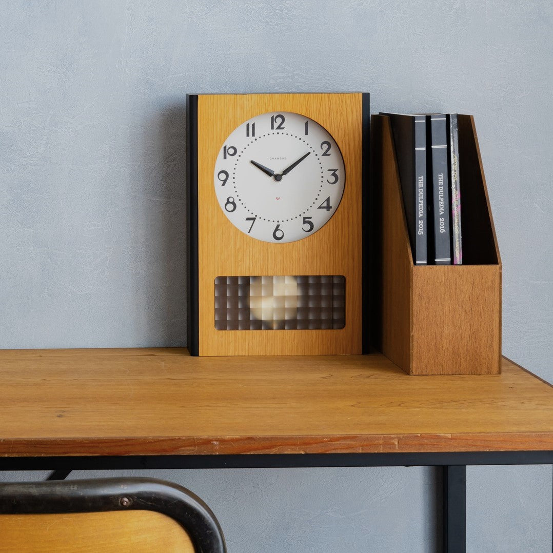 Chambre 振り子時計 BC PENDULUM CLOCK MDF RHYTHMステップセコンド Chambre BC PENDULUM CLOCK MDF RHYTHM STEP SECOND