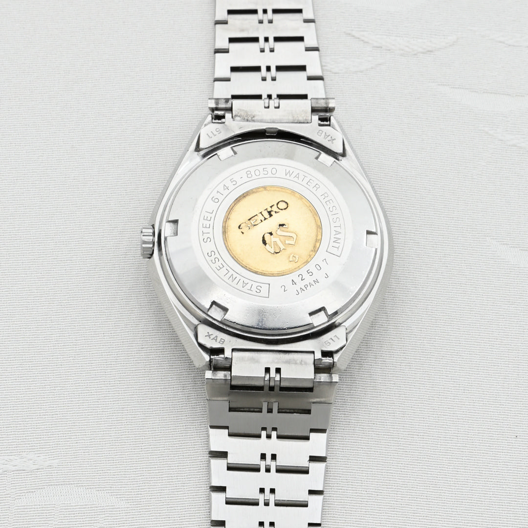 グランドセイコー 61GS 5面カットガラス シルバーダイヤル純正ブレス 自動巻き Grand Seiko 61GS 5-sided cut glass Silver dial Genuine bracelet Automatic winding