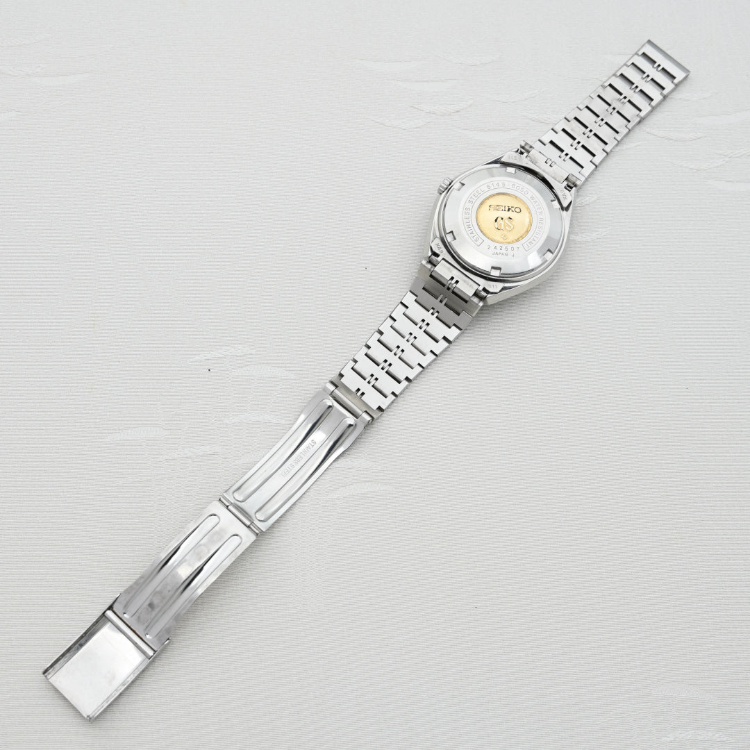 グランドセイコー 61GS 5面カットガラス シルバーダイヤル純正ブレス 自動巻き Grand Seiko 61GS 5-sided cut glass Silver dial Genuine bracelet Automatic winding
