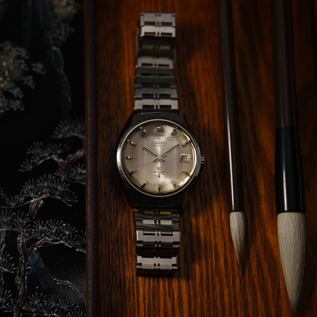 グランドセイコー 61GS 5面カットガラス シルバーダイヤル純正ブレス 自動巻き Grand Seiko 61GS 5-sided cut glass Silver dial Genuine bracelet Automatic winding