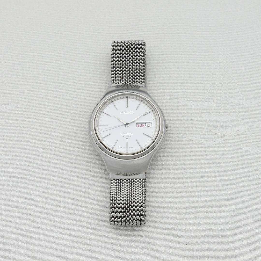 セイコー 38クォーツ V.F.A ホワイトダイヤル Seiko 38 Quartz V.F.A White Dial