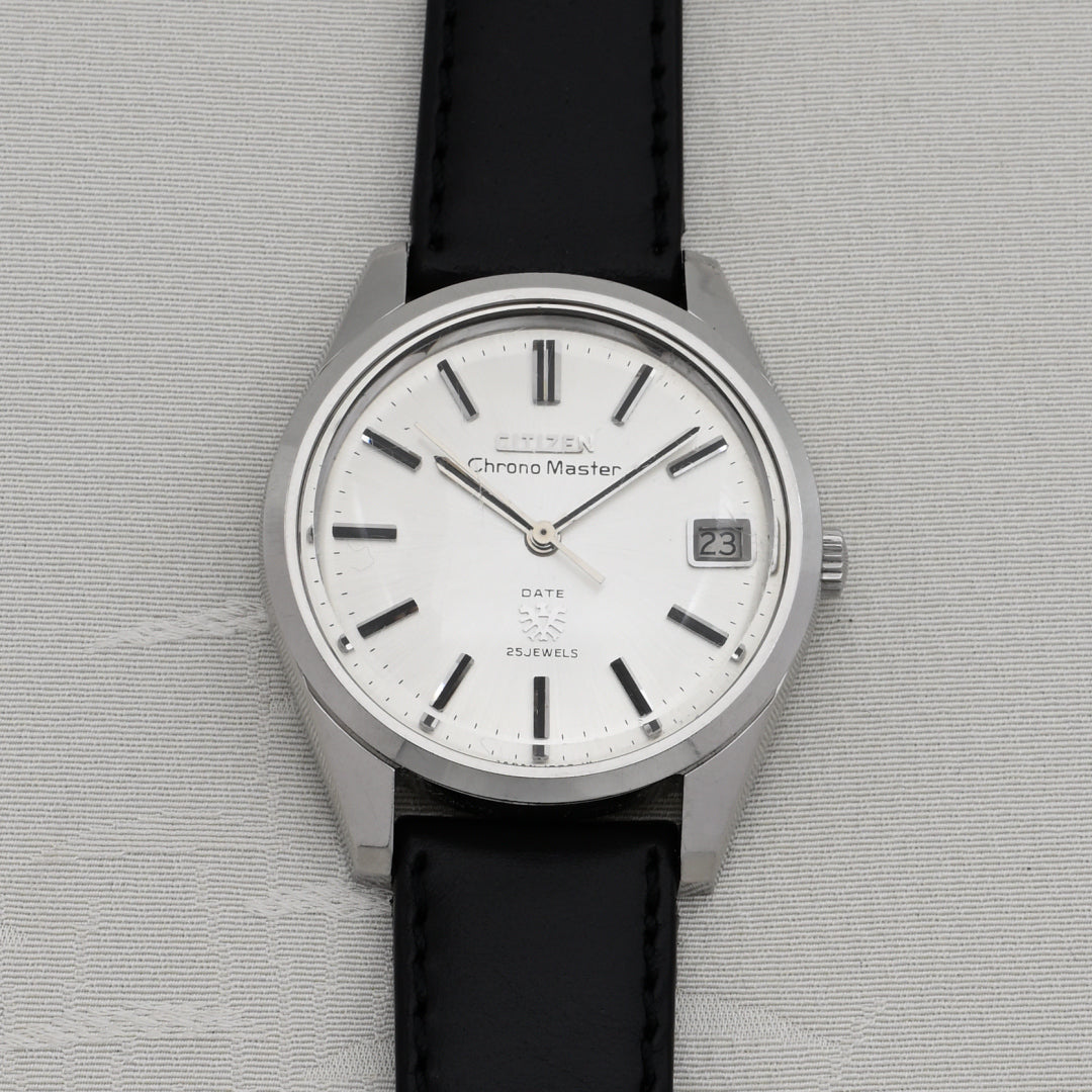 Citizen Chronomaster Date 25 Jewels Silver Dial Manual Winding