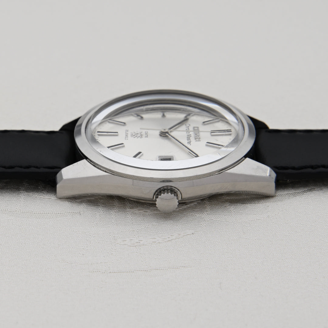 Citizen Chronomaster Date 25 Jewels Silver Dial Manual Winding