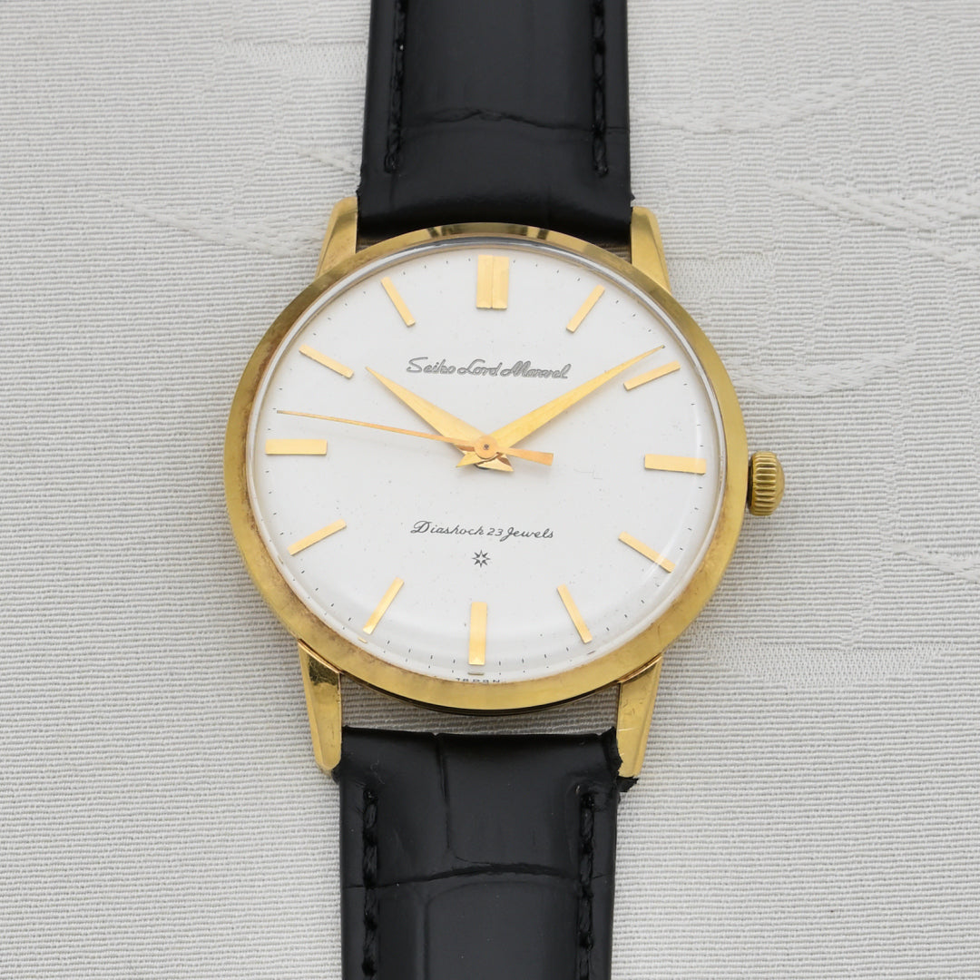 セイコー ロードマーベル 18金無垢 SD文字盤 手巻き 23石 Seiko Lord Marvel 18K solid gold SD dial Hand-wound 23 jewels