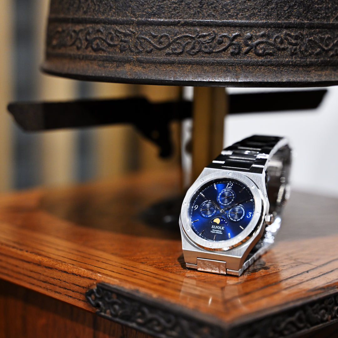 ELFOLK Lillie ムーンフェイズ 6P00(ミヨタ社製)/電池式          ELFOLK Lillie Moon Phase 6P00 (Miyota)/Battery-powered