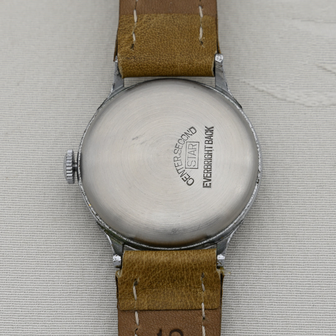 シチズン時計株式会社 A中三針 レイルウェイ 青焼針 赤秒針 Citizen Watch Co., Ltd. A-3 Hands Railway Blue Plated Hands Red Second Hand