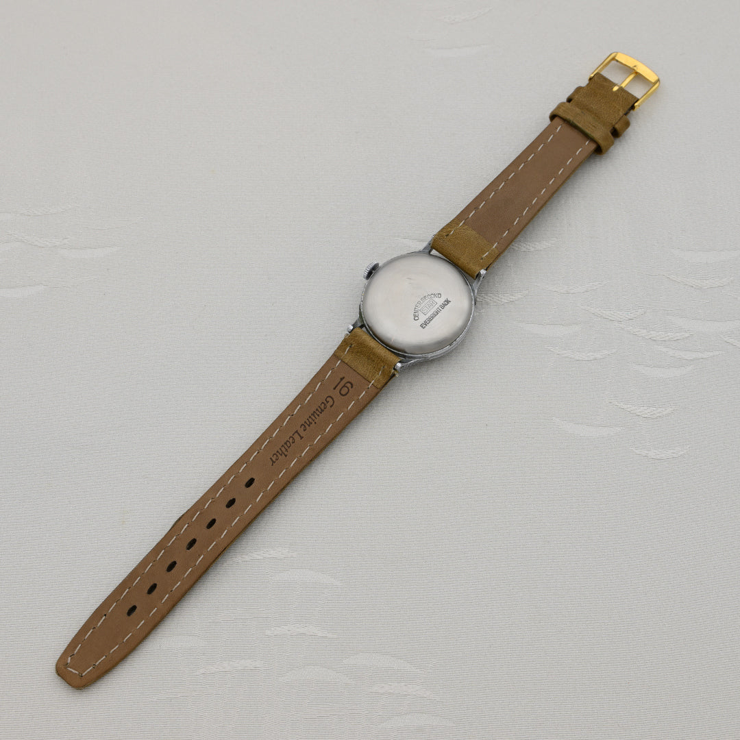 シチズン時計株式会社 A中三針 レイルウェイ 青焼針 赤秒針 Citizen Watch Co., Ltd. A-3 Hands Railway Blue Plated Hands Red Second Hand