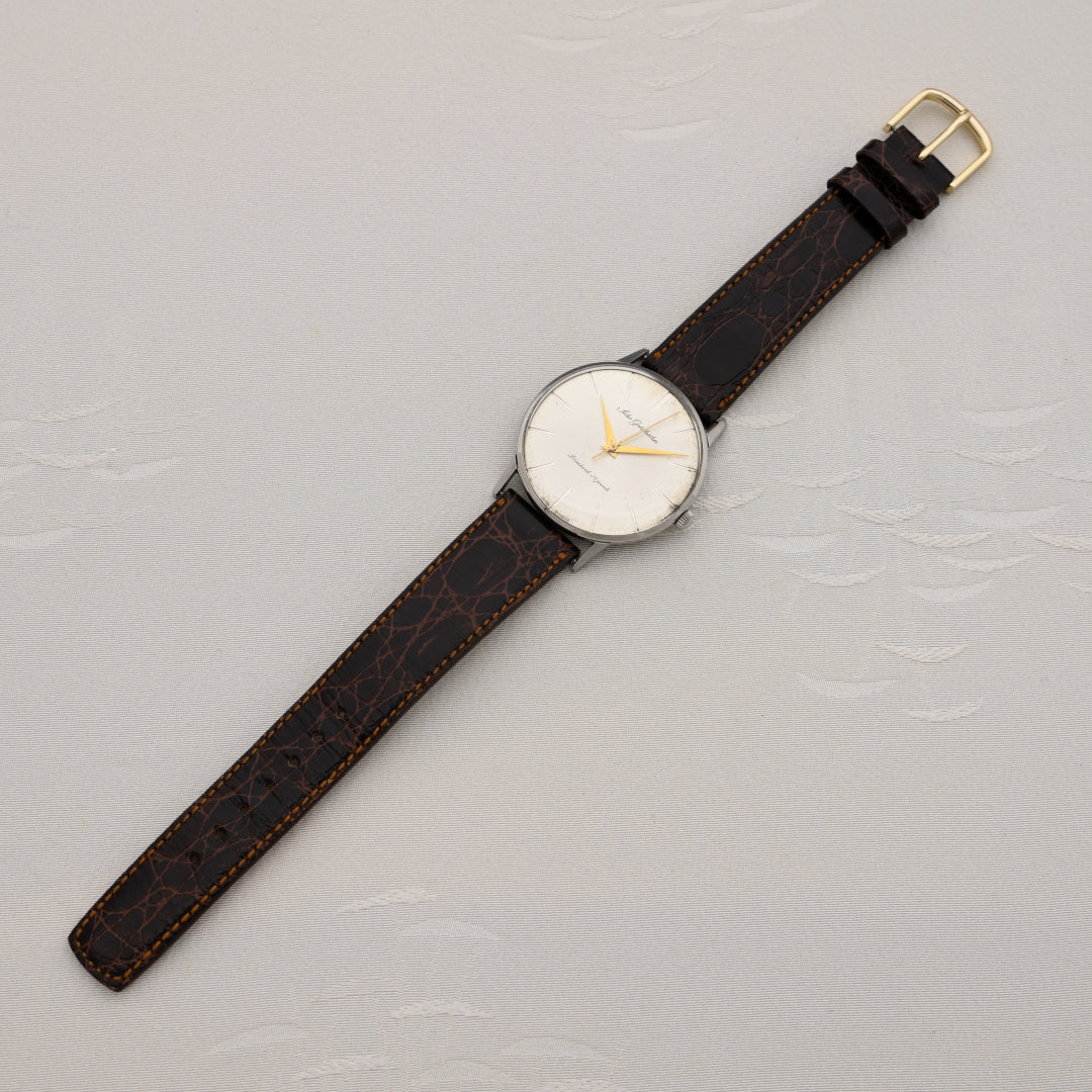 セイコー ゴールドフェザー シルバーダイヤル 手巻き 25石 Seiko Gold Feather Silver Dial Manual Winding 25 Jewels