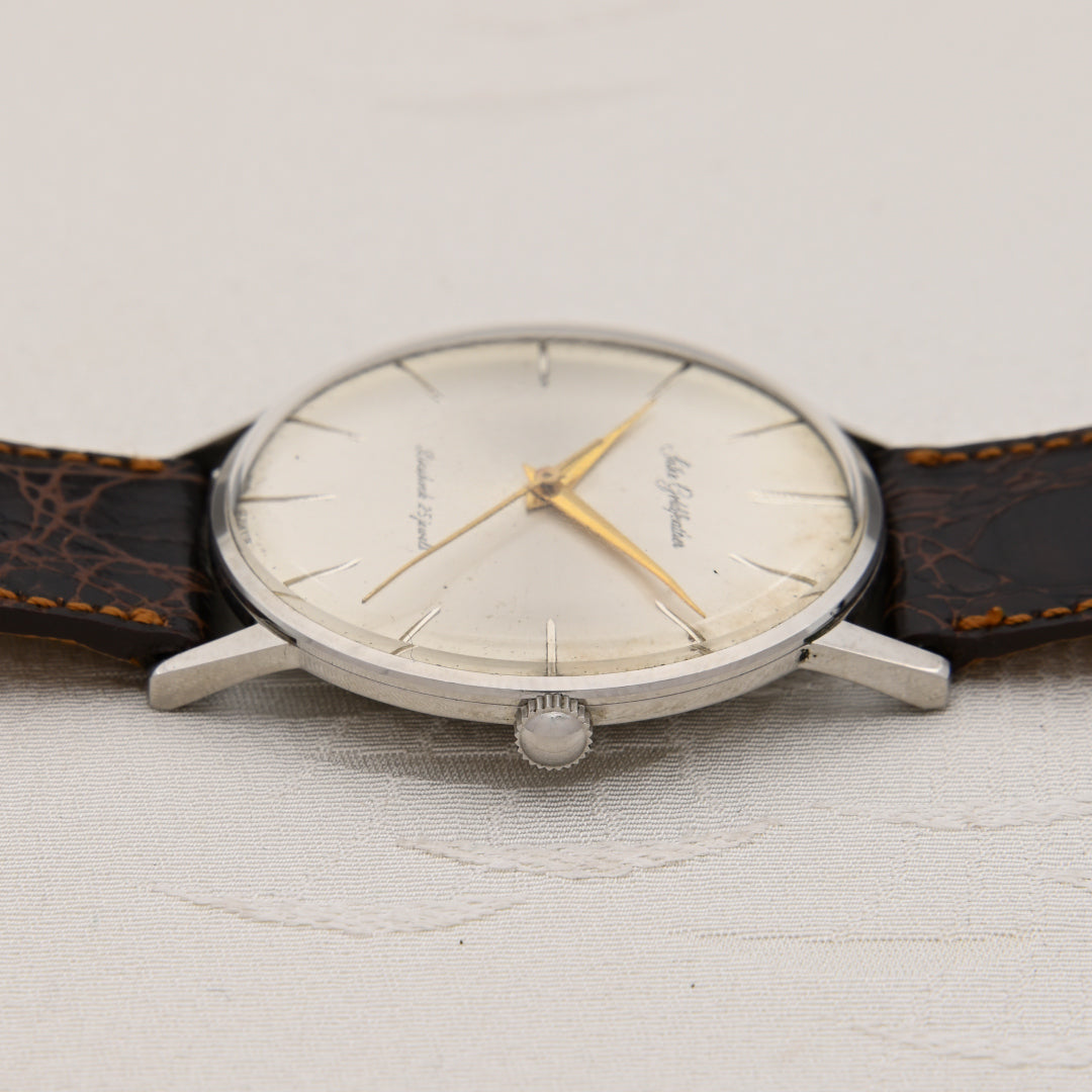 セイコー ゴールドフェザー シルバーダイヤル 手巻き 25石 Seiko Gold Feather Silver Dial Manual Winding 25 Jewels