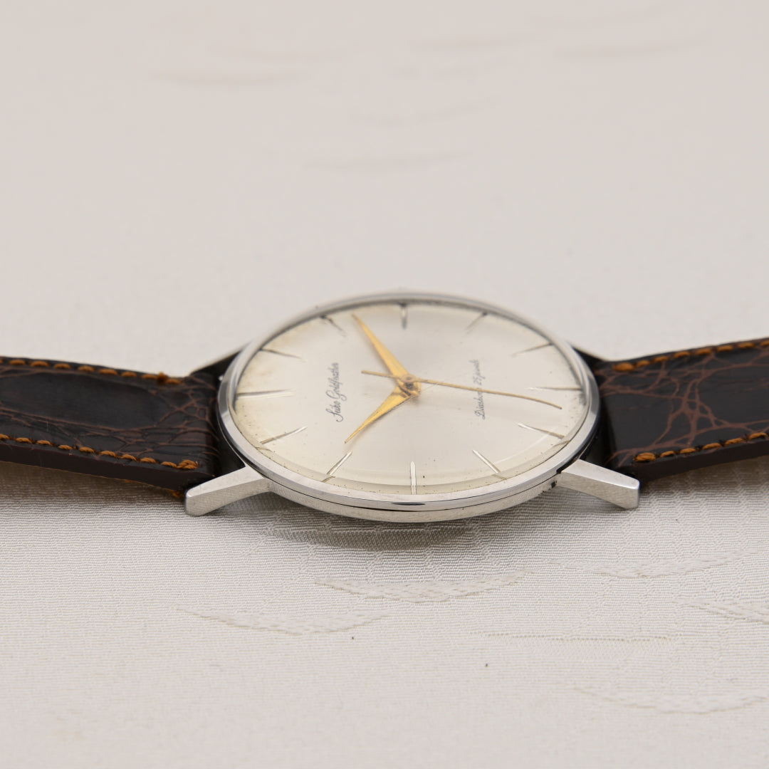 セイコー ゴールドフェザー シルバーダイヤル 手巻き 25石 Seiko Gold Feather Silver Dial Manual Winding 25 Jewels