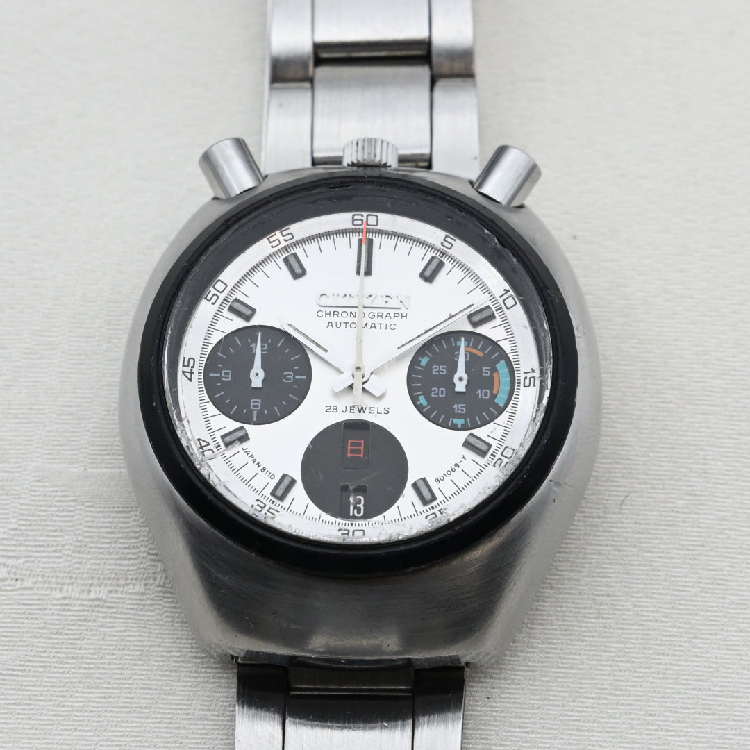 シチズン チャレンジタイマー クロノグラフ シルバーダイヤル Citizen Challenge Timer Chronograph Silver Dial