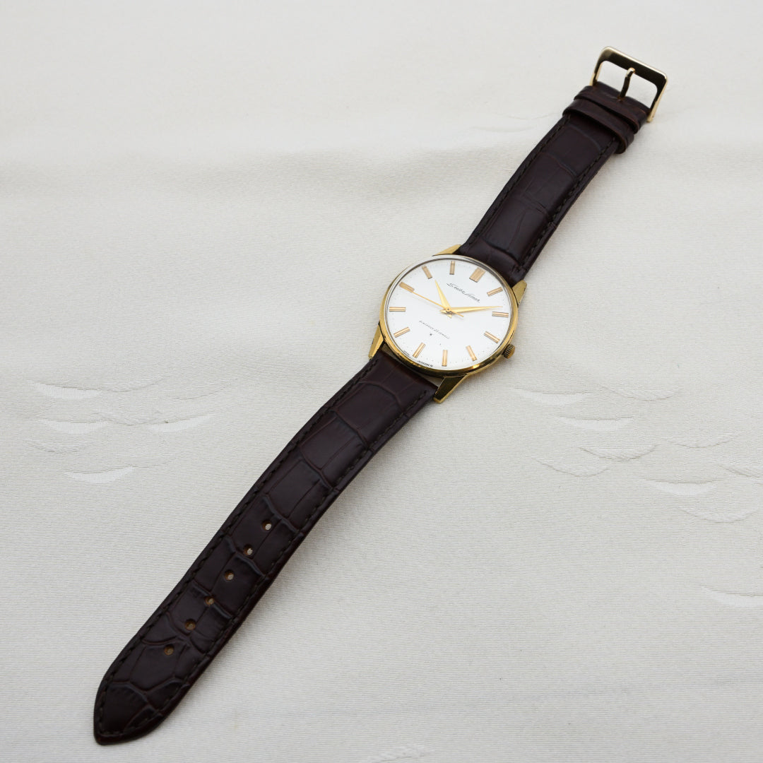 セイコー ライナー 18K金無垢 当時物箱付き Seiko Liner 18K solid gold with original box