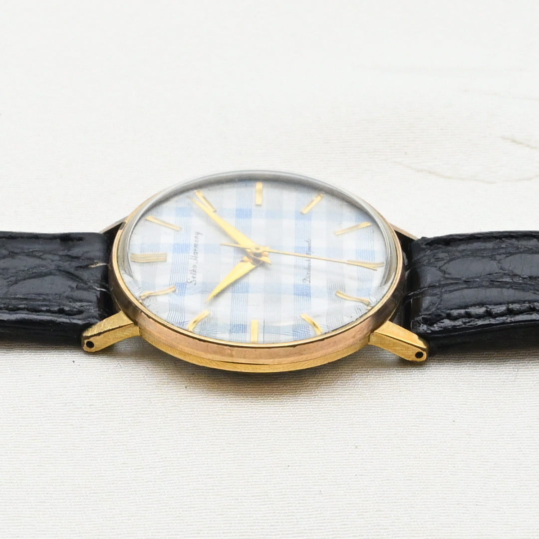 セイコー ハーモニー 青チェック柄 手巻き Seiko Harmony Blue Check Pattern Hand-wound