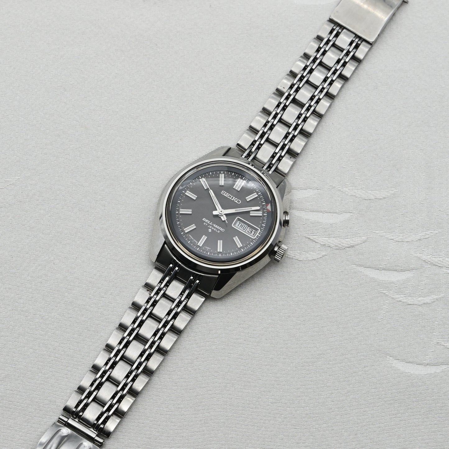 セイコー ベルマチック デイデイト 1974年諏訪精工舎製 27石 Seiko Bell-matic Day Date, 1974, made by Suwa Seikosha, 27 jewels
