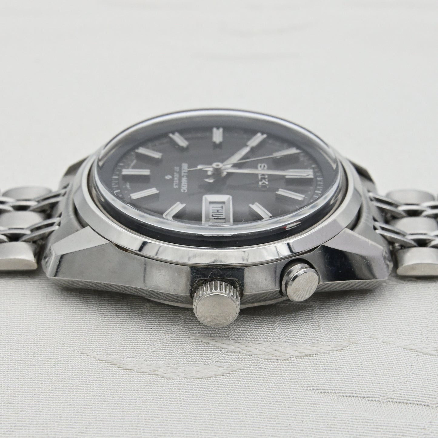セイコー ベルマチック デイデイト 1974年諏訪精工舎製 27石 Seiko Bell-matic Day Date, 1974, made by Suwa Seikosha, 27 jewels