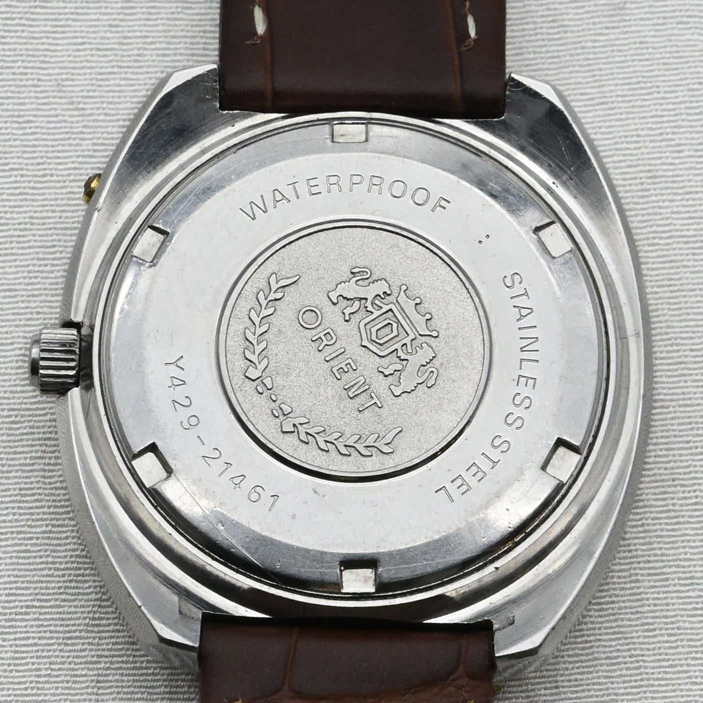 オリエントクロノエース 9面カットガラス グリーンサンバーストダイヤル Orient Chrono Ace 9-faceted glass Green sunburst dial