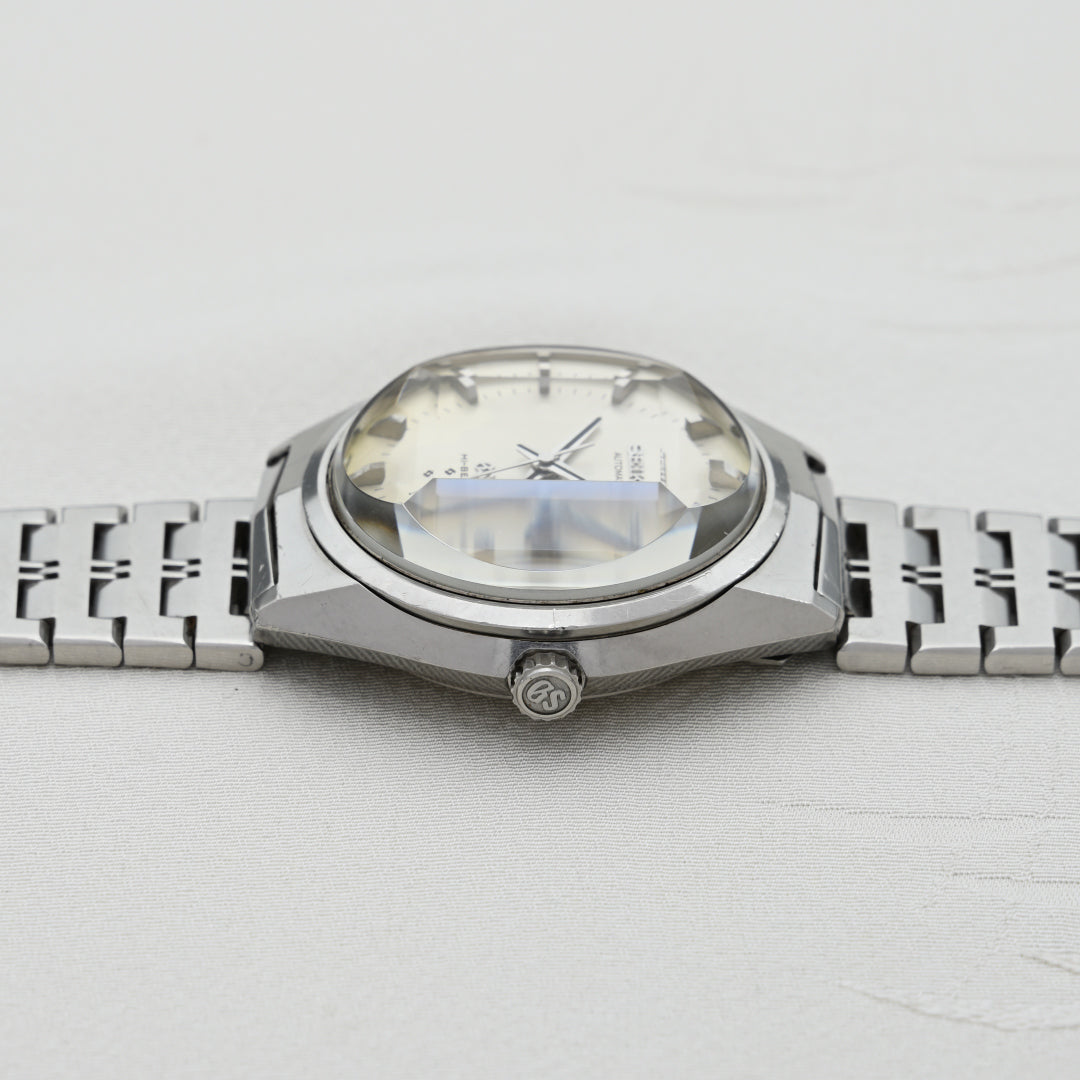 グランドセイコー 61GS 5面カットガラス シルバーダイヤル純正ブレス 自動巻き Grand Seiko 61GS 5-sided cut glass Silver dial Genuine bracelet Automatic winding