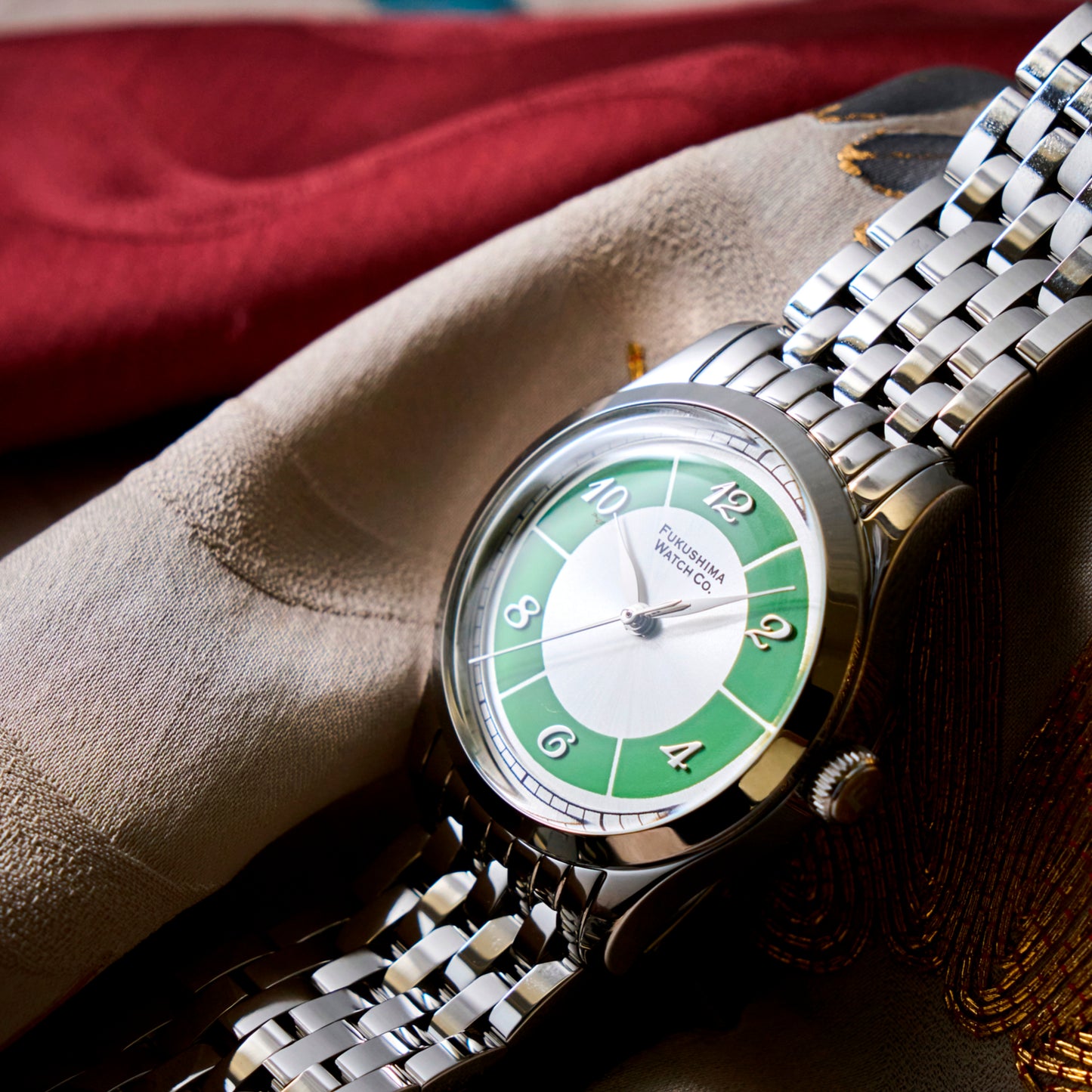 Fukushima Watch Company 『Futaba』 New Leaves Green