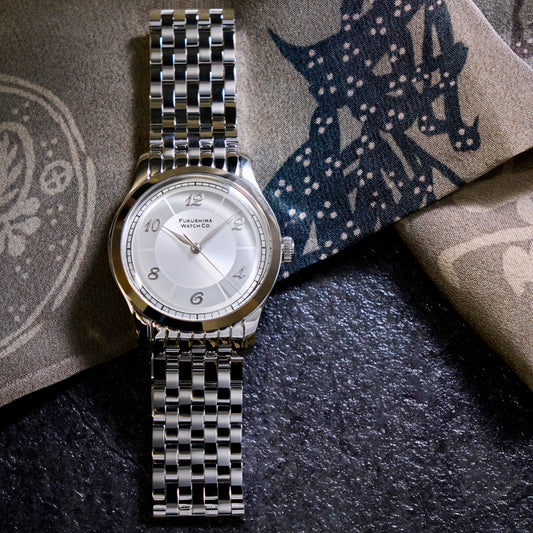 Fukushima Watch Company 『FUTABA』 Moonlight Silver