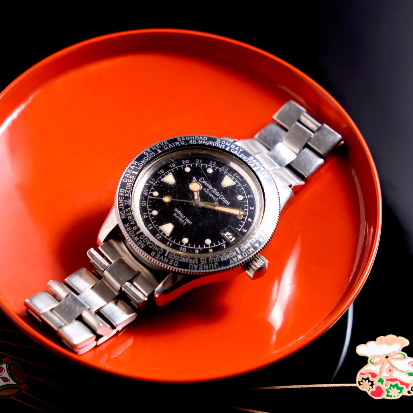 オリエント カレンダーオートオリエントスイマーワールドトリップ Orient Calendar Auto Orient Swimmer World Trip