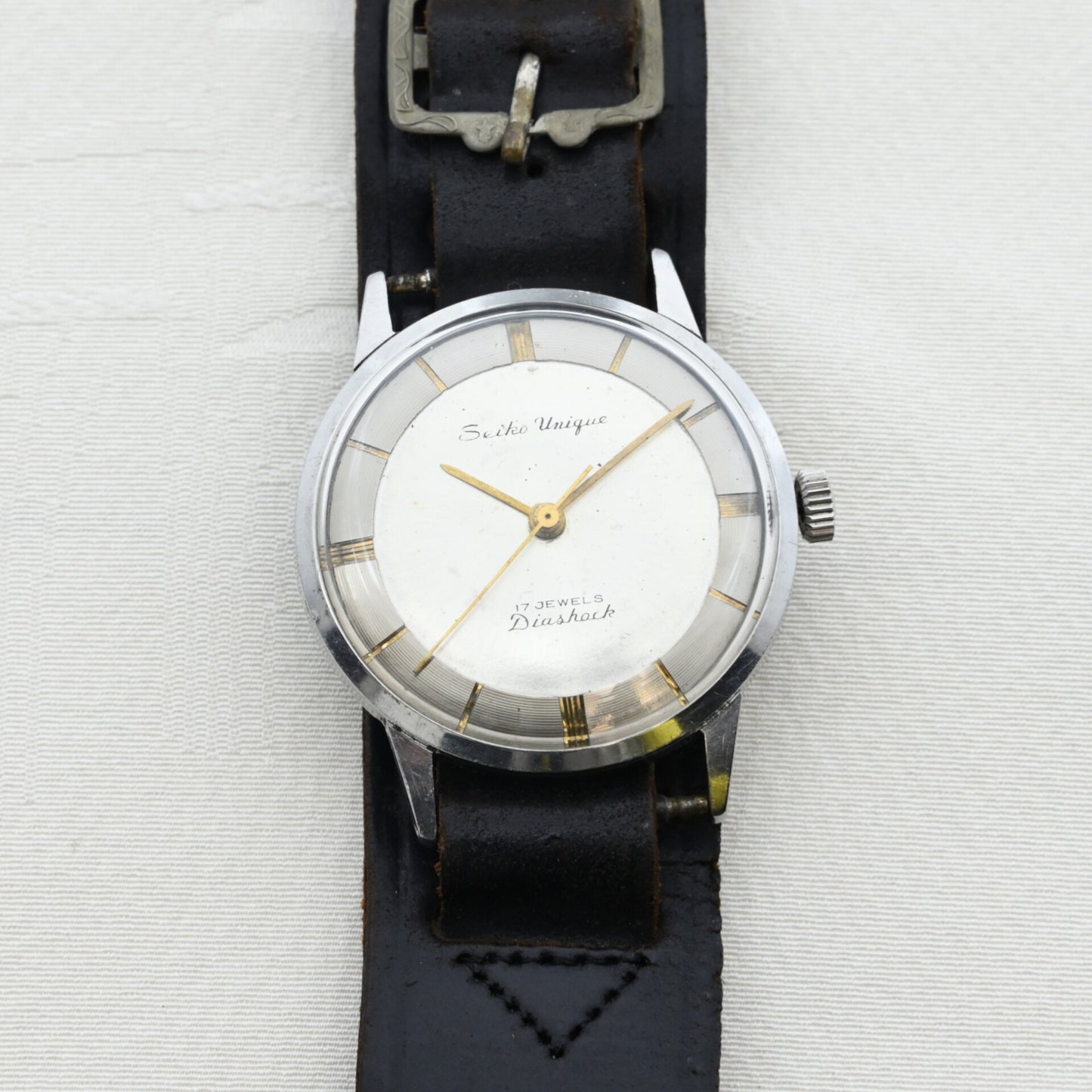 セイコー ユニーク ツートンダイヤル 手巻き Seiko Unique Two-tone Dial Manual Winding
