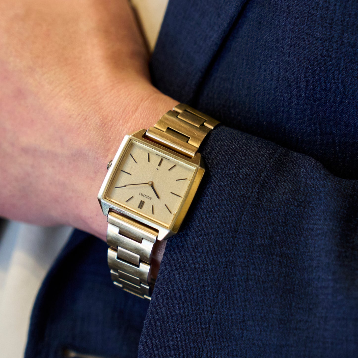 セイコーシャリオ ゴールドケース 手巻きハイビート Seiko Chariot Gold Case Hand-wound Hi-Beat
