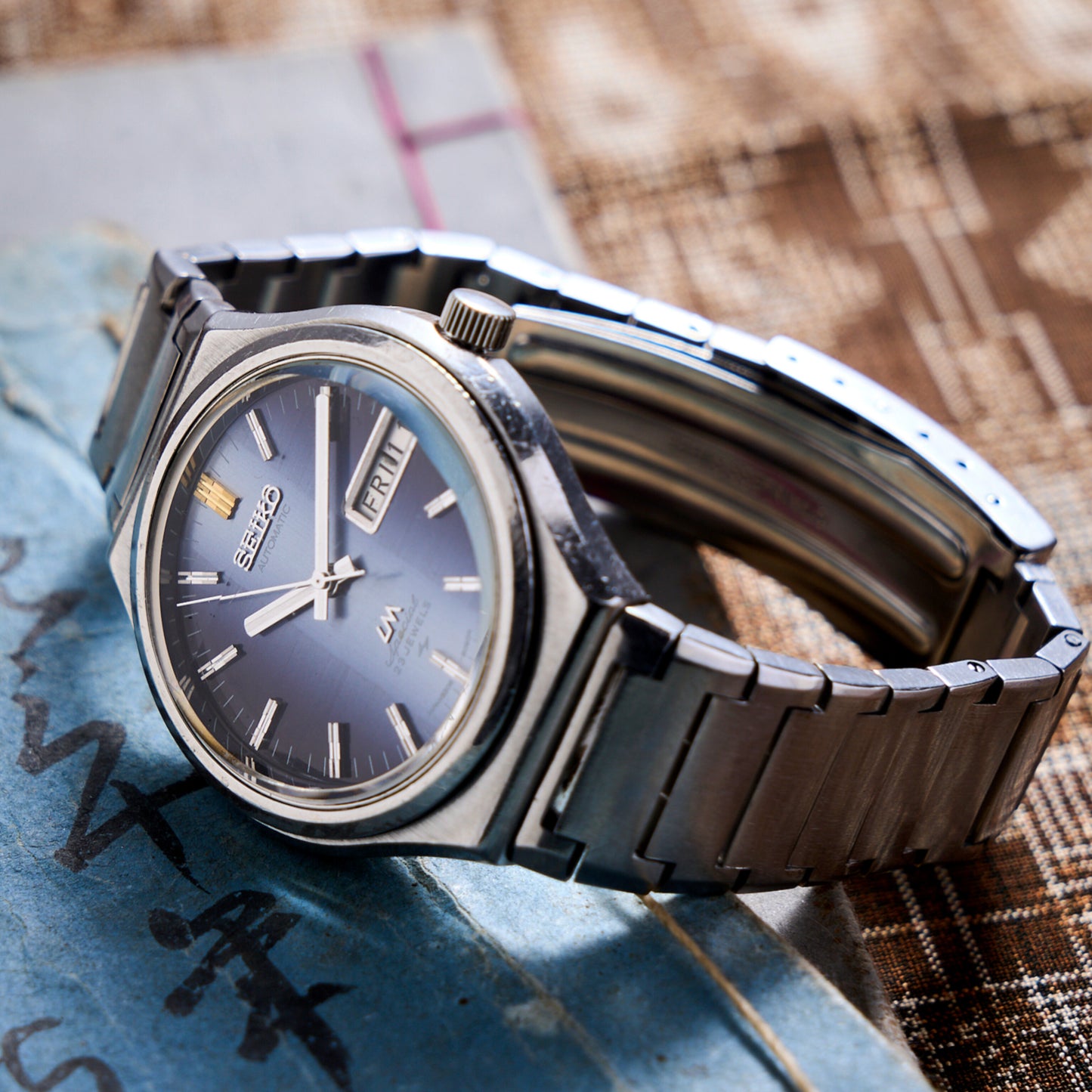 セイコーロードマチックスペシャルブルーグラデーションカットガラス Seiko Loadmatic Special Blue Gradient Cut Glass