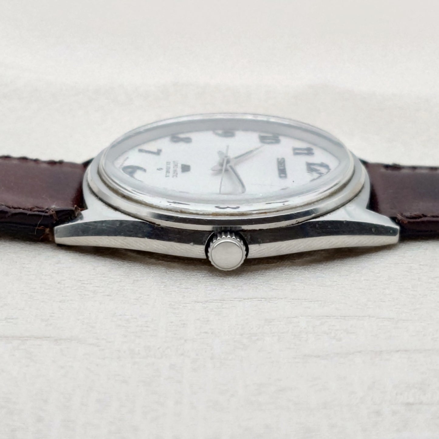 諏訪精工舎製 ロードマティック 植字アラビア ノンデイト 23石 Suwa Seikosha Loadmatic Arabic Typesetting Non-Date 23 Jewels