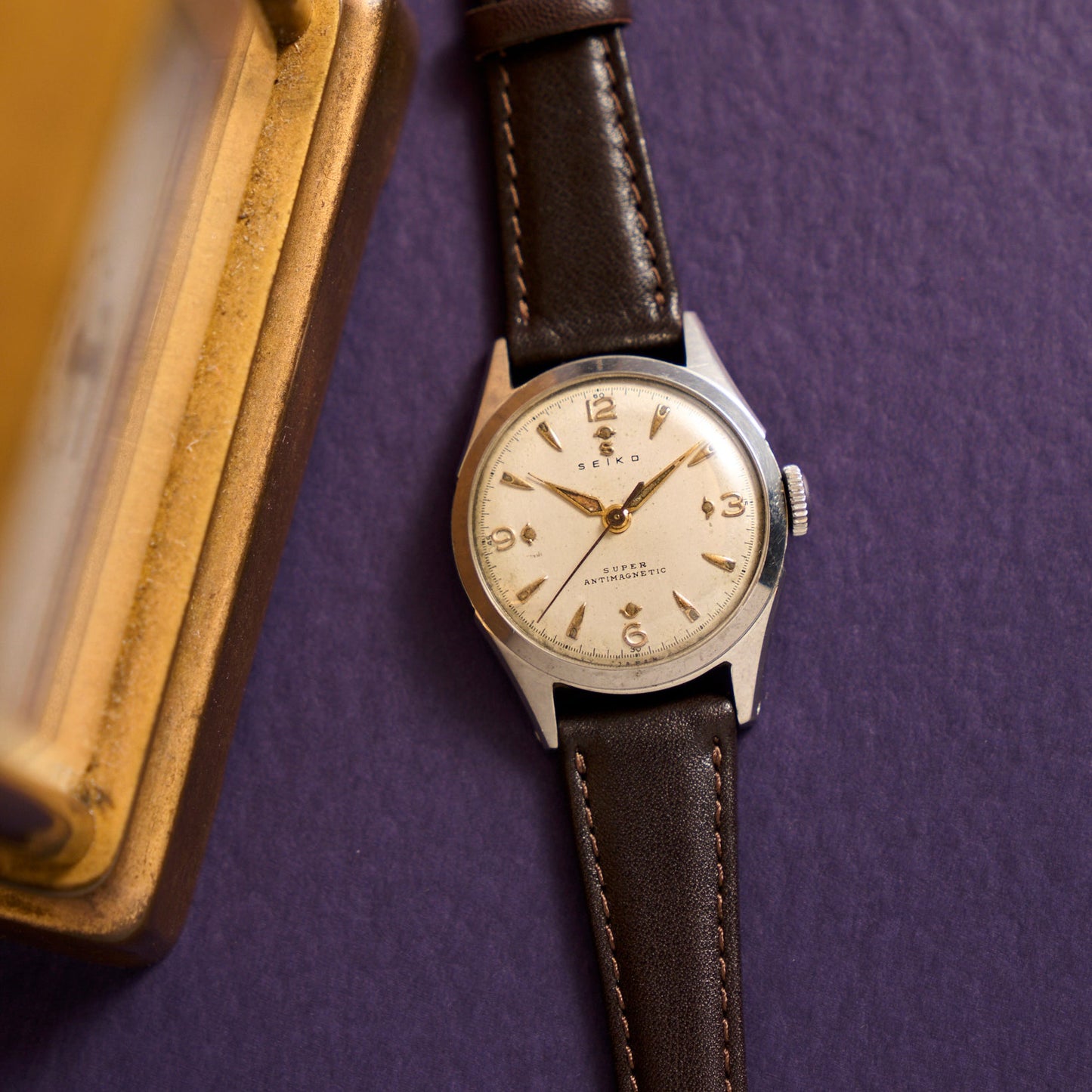 SEIKO スーパー 夜光 変わりインデックス SEIKO Super Luminous Dial Fancy Index Manual Winding Used