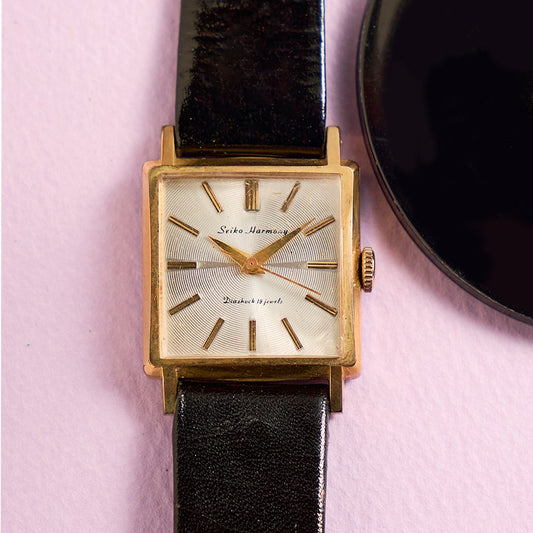 SEIKO ハーモニー スクエア レコード文字盤 手巻き SEIKO Harmony Square Record Dial Manual Winding
