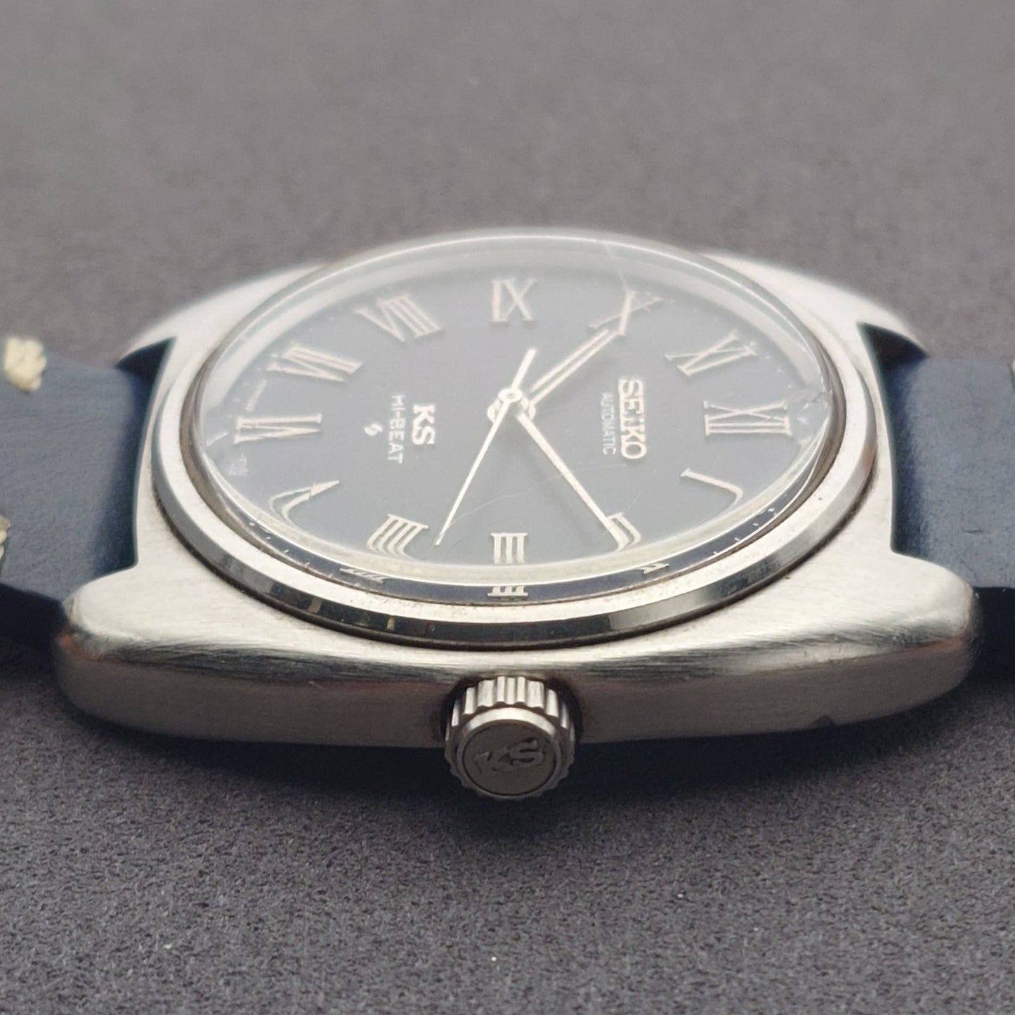 キングセイコー ハイビートネイビーローマンダイヤル 自動巻き　King Seiko Hi-Beat Roman Dial Automatic