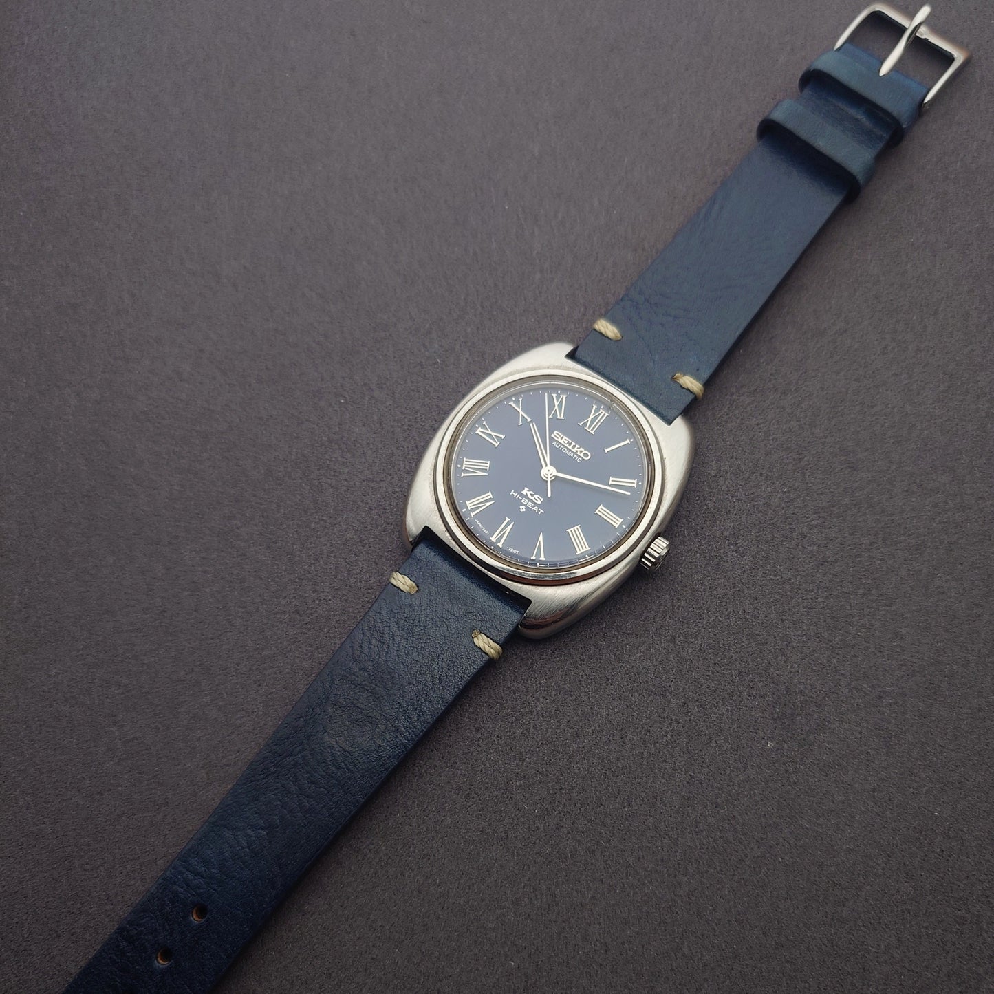 キングセイコー ハイビートネイビーローマンダイヤル 自動巻き　King Seiko Hi-Beat Roman Dial Automatic