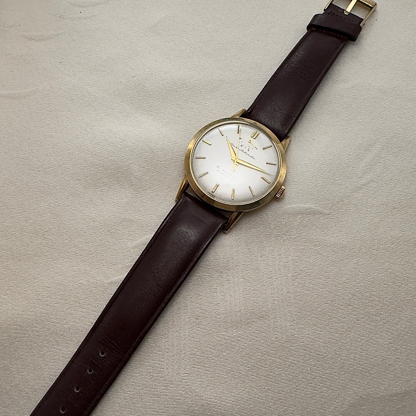 SEIKO インジケータ―後期型 オリジナル 自動巻きウイング尾錠 SEIKO Early Automatic Power Indicator Late Model Original Dial