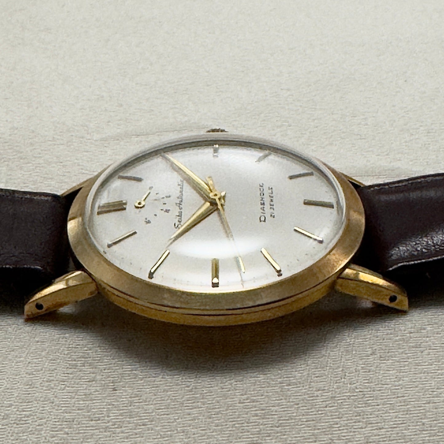 SEIKO インジケータ―後期型 オリジナル 自動巻きウイング尾錠 SEIKO Early Automatic Power Indicator Late Model Original Dial