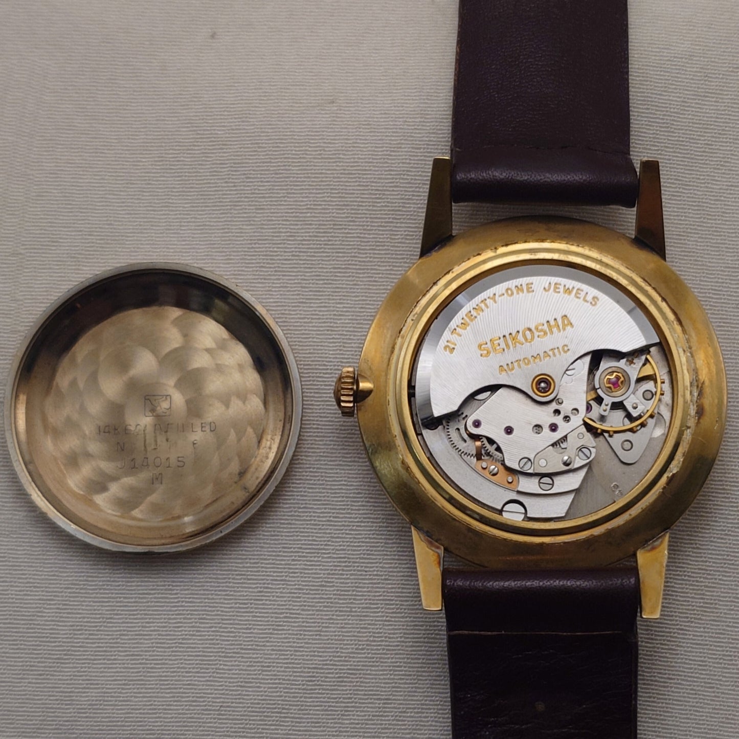 SEIKO インジケータ―後期型 オリジナル 自動巻きウイング尾錠 SEIKO Early Automatic Power Indicator Late Model Original Dial