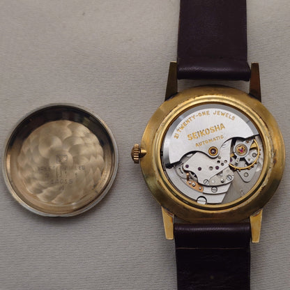 SEIKO インジケータ―後期型 オリジナル 自動巻きウイング尾錠 SEIKO Early Automatic Power Indicator Late Model Original Dial