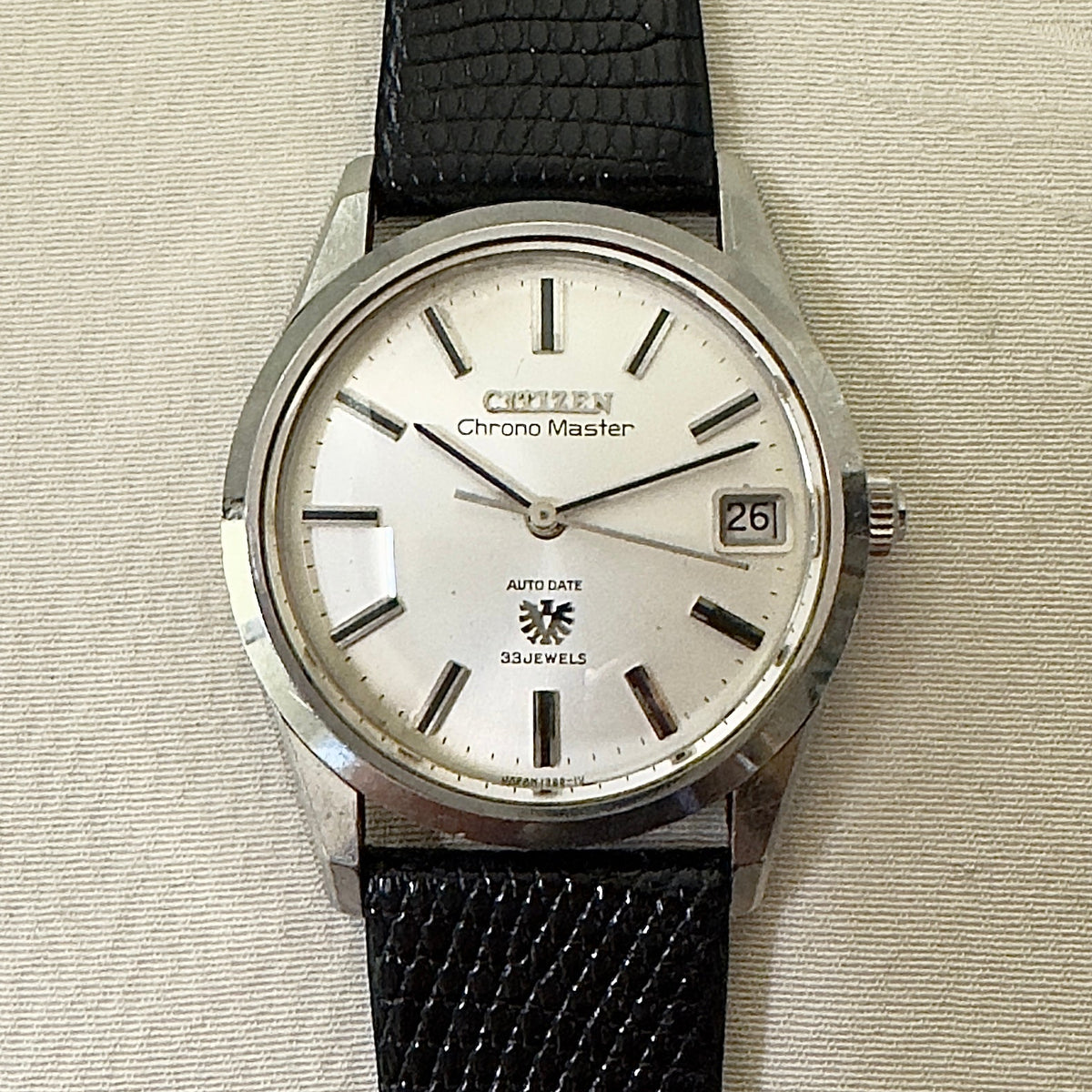 シチズン クロノマスターデイト 33石 シルバーダイヤル 手巻き　Citizen Chrono master Date 25 Jewels Silver Dial Manual Winding
