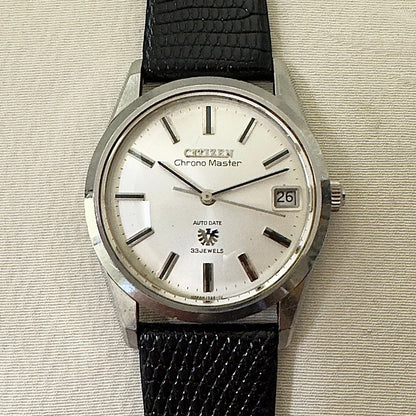 シチズン クロノマスターデイト 33石 シルバーダイヤル 手巻き　Citizen Chrono master Date 25 Jewels Silver Dial Manual Winding