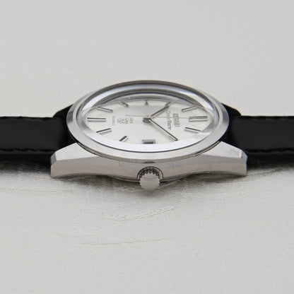Citizen Chronomaster Date 25 Jewels Silver Dial Manual Winding
