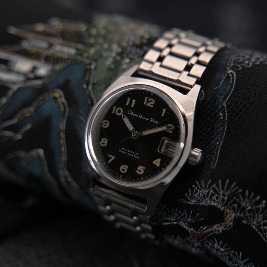 Citizen Homer Date Black Dial Arabic Characters Manual Winding