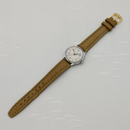 シチズン時計株式会社　A中三針 　レイルウェイ　青焼針　赤秒針　Citizen Watch Co., Ltd. A-3 Hands Railway Blue Plated Hands Red Second Hand