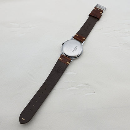 セイコー スーパー 赤機械　手巻き　アイボリー文字盤　ゴールドインデックス　Seiko Super Hand-wound Ivory dial Gold index