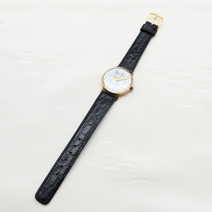 セイコー ハーモニー 青チェック柄 手巻き　Seiko Harmony Blue Check Pattern Hand-wound