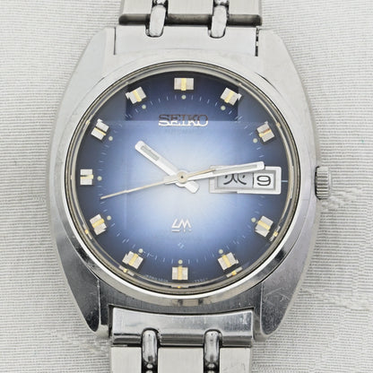 セイコーロードマチック9面カットガラスブルーダイヤル　Seiko Loadmatic 9-faceted glass blue dial