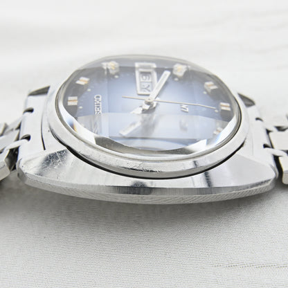 セイコーロードマチック9面カットガラスブルーダイヤル　Seiko Loadmatic 9-faceted glass blue dial