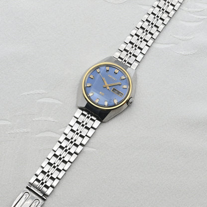 キングセイコー VANAC 1973年諏訪精工舎製 9面カットガラスブルーダイヤル　King Seiko VANAC 1973 Made by Suwa Seikosha 9-facet cut glass Blue dial