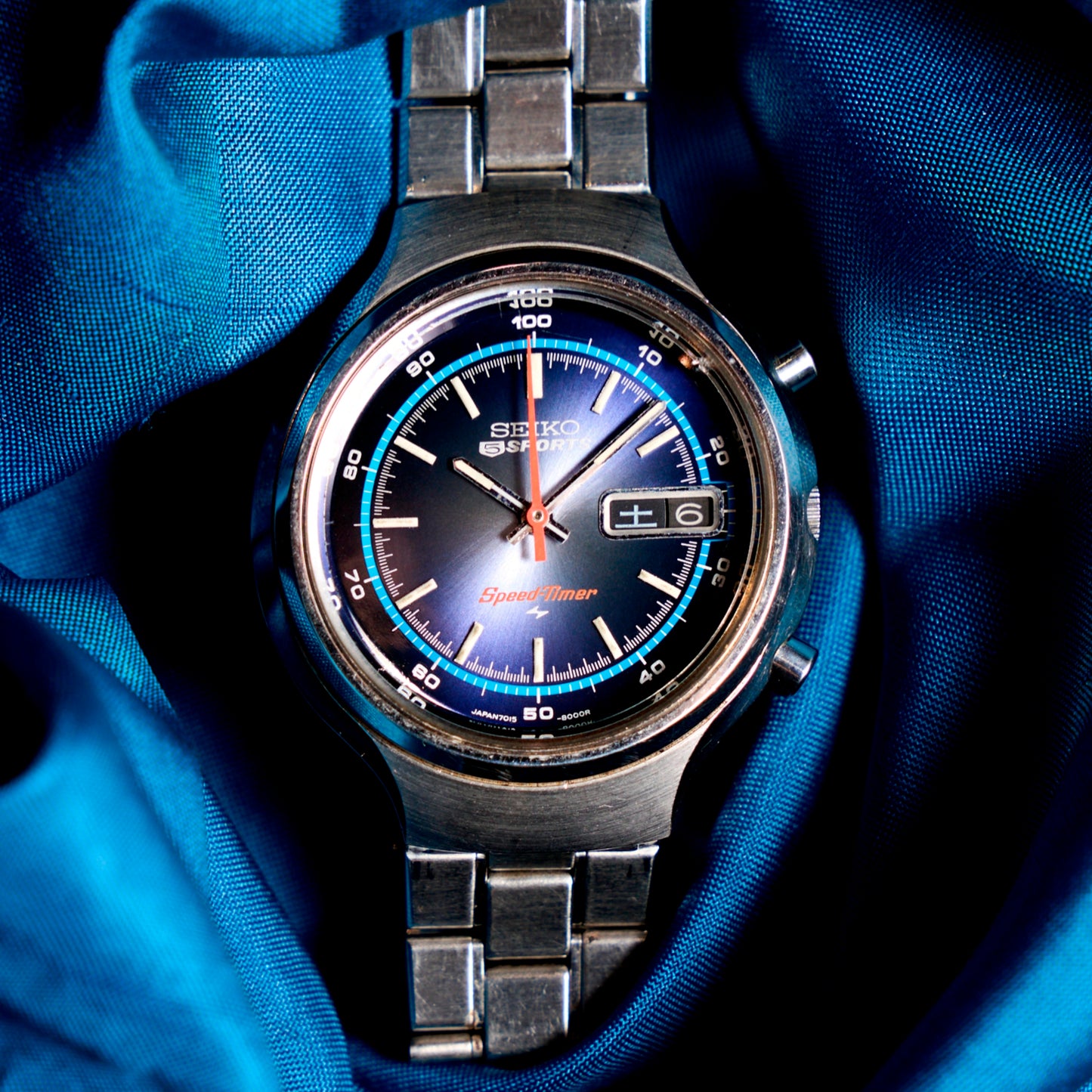 セイコー　スピードタイマー　デシマルメーター・フライバックSeiko Speed Timer Decimal Meter Flyback　7015-8000